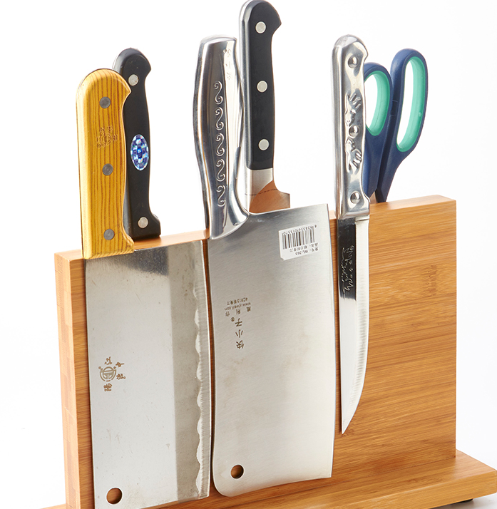 PEPTAM Magnetic Kitchen Knife Holder – Wall Mounted Knife Rack for Kitchen