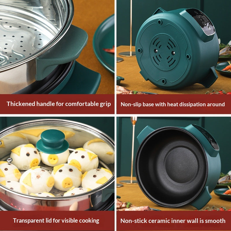 PEPTAM  Multi-Function All-in-One Electric Cooker for Home Kitchen – Cook, Fry, Steam, Boil – Fast & Easy Cooking Appliance