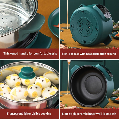 Electric Multi Cooker – 4-in-1 Cooking Pot for Home Kitchen