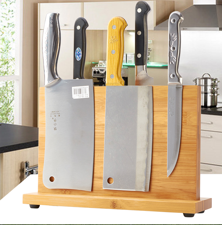 Magnetic Kitchen Knife Holder – Wall Mounted Knife Rack for Kitchen