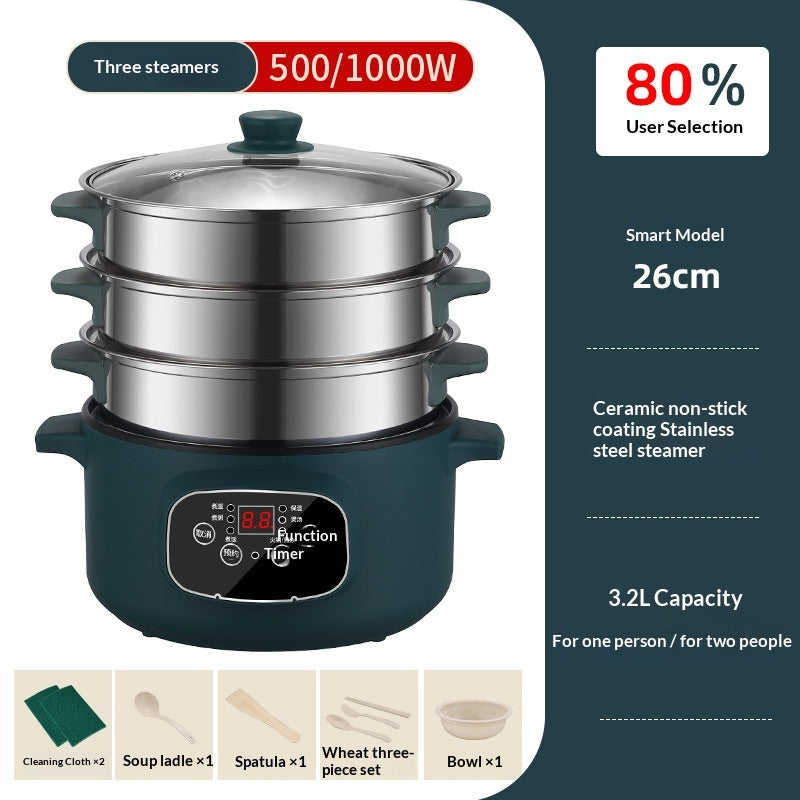 PEPTAM  Multi-Function All-in-One Electric Cooker for Home Kitchen – Cook, Fry, Steam, Boil – Fast & Easy Cooking Appliance