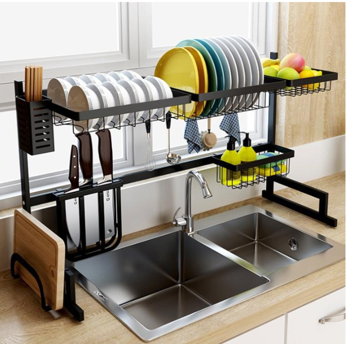 Multi-Tier Stainless Steel Kitchen Storage Shelf